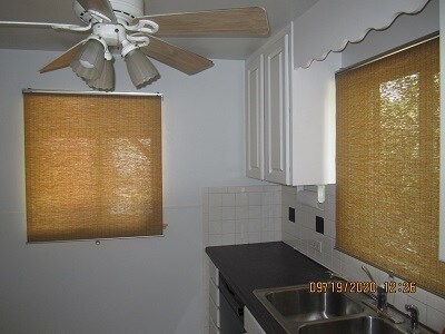 Kitchen Fan and Bamboo Curtains - 4700 W 36th Ave