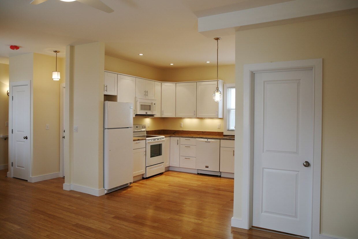 Kitchen view from Living room - 161 Pearl St