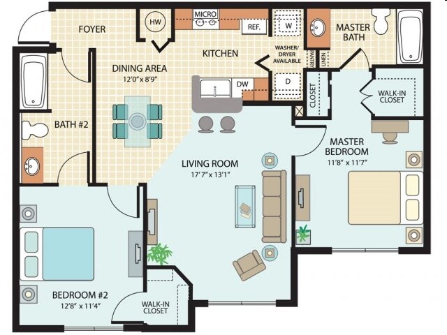 2BR/2BA - Colonial Lakes Apartments, Ltd