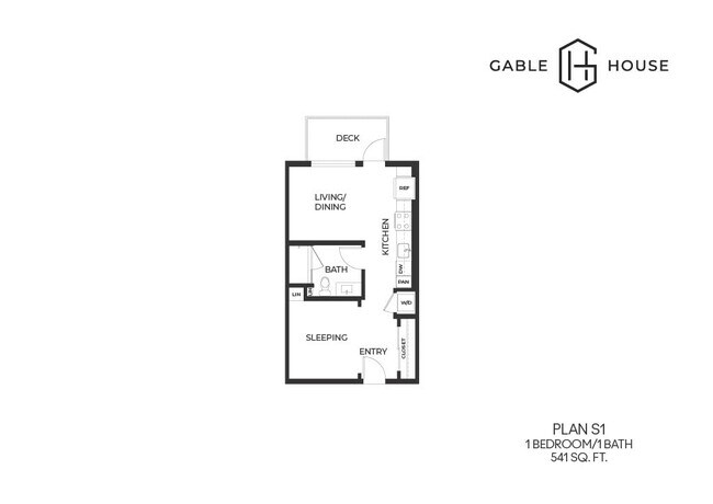 Plano de planta - Gable House Apartments