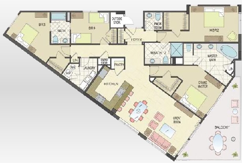 4HAB/3.5BA - The Meridian