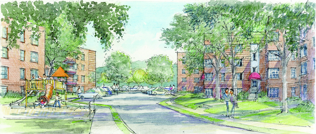 Rendering for Forest Park - Forest Park Apartments