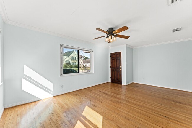 Front room/living room with a beautiful, peaceful view of the street. - 1745 Kipling St