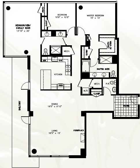 2BR/2.5BA - The Adagio