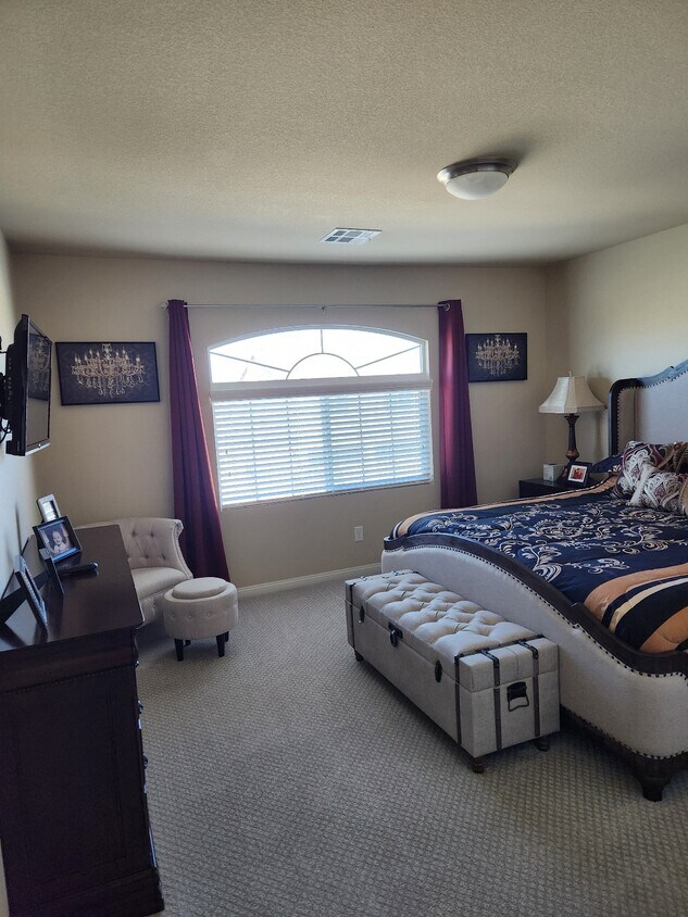 Bed, dresser, nightstands & seating included - 6595 Creekside Cellars Ct