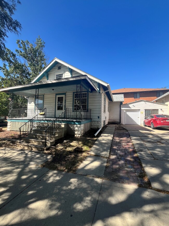 North view with Garage - 1245 S 13th St