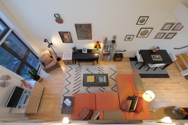 Living room from above - 1461 Harvard St NW