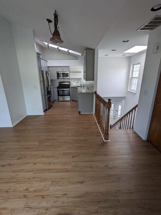 Walk up to main living area and kitchen - 160 W Hamilton Dr