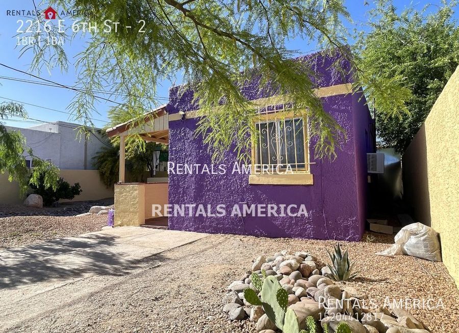 Colorful studio casita in Sam Hughes! - House Rental in Tucson, AZ ...