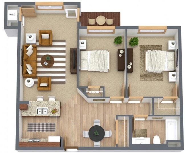 Plano de planta - Stone Meadow Apartments
