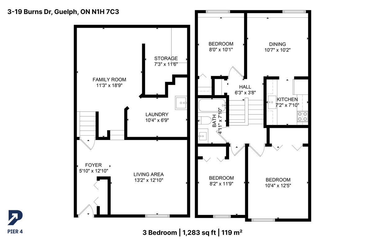 Floorplan - 3-19 Burns Drive