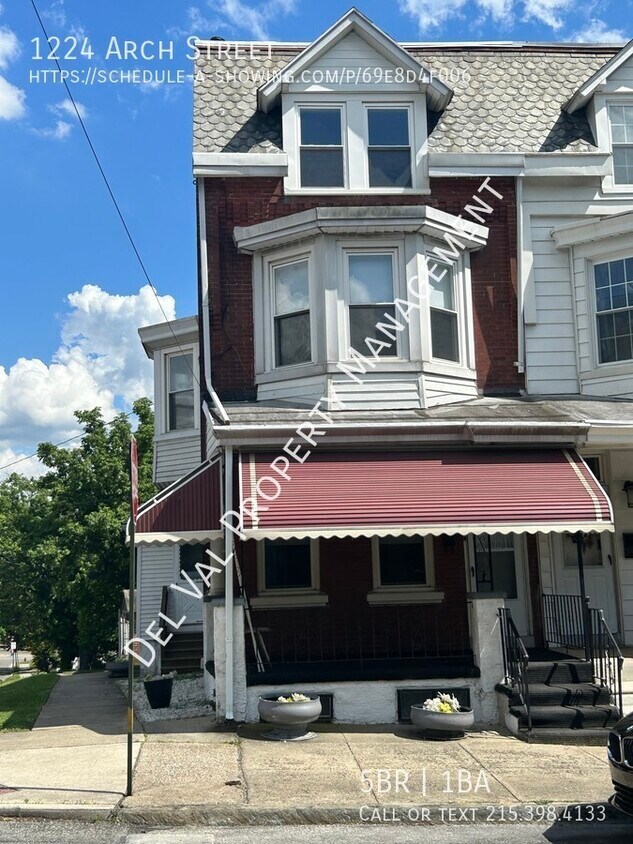 1224 Arch St, Norristown, PA 19401 Townhome Rentals in Norristown PA