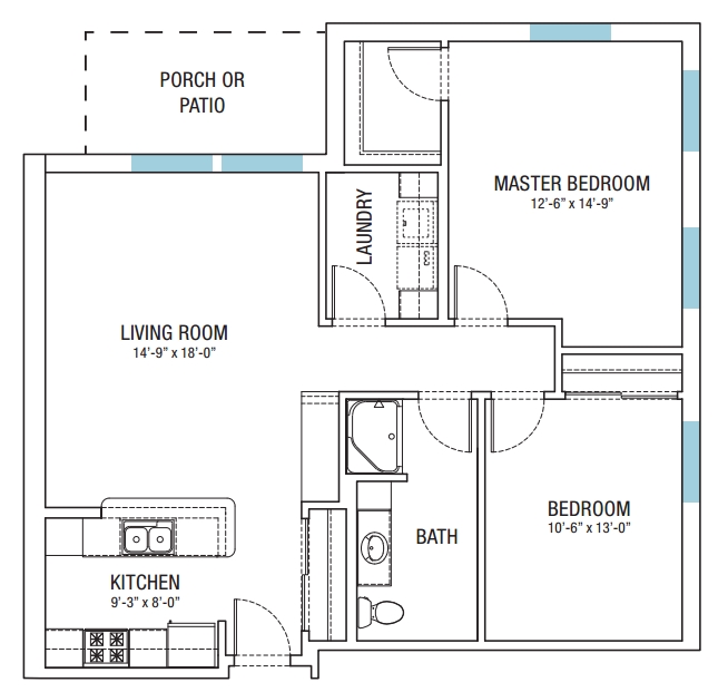 2BR/1BA - Bradley Crossing