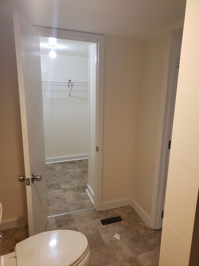 Spacious closet off the bathroom - 21 2nd Ave