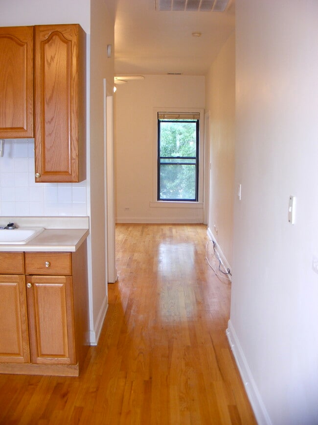 909 S. Laflin Apt #3 (2bd/1ba) - Kitchen/Hallway/Living Room - Harris Point Chicago