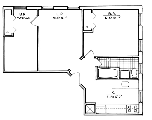 2BR/1BA - 51 E 97th St