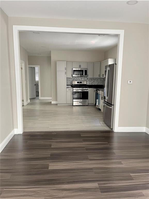 Wide frame for access between kitchen and living room - 56 Vinton St