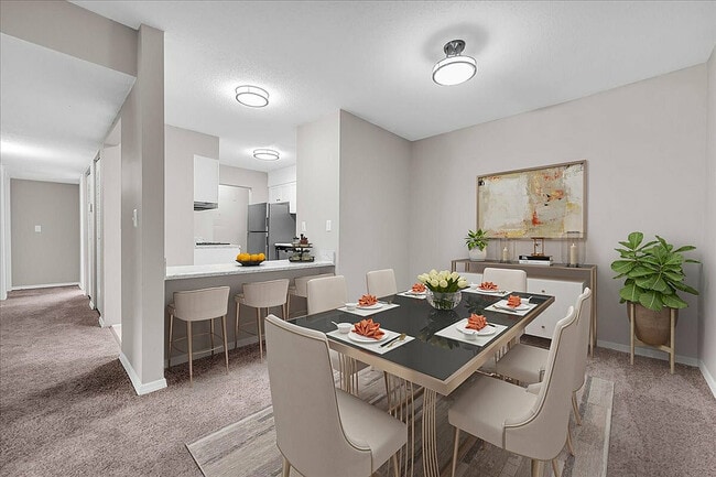 Experience luxury in this modern dining and kitchen space, ideal for entertaining and family gatherings. - Woodbrook