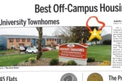 Voted # 1 Off-Campus Housing - UNIVERSITY TOWNHOMES in KENT