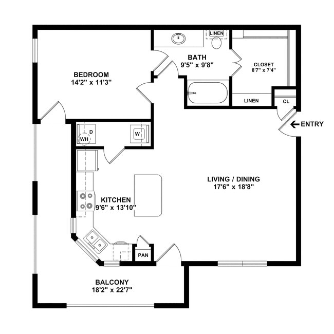 Floorplan - 901 Rendon