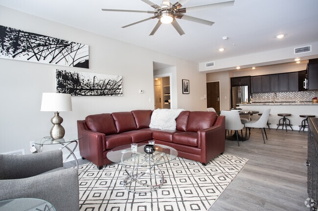 Living Room 2BR, 2BA-1288SF - Tumblerock Luxury Apartments