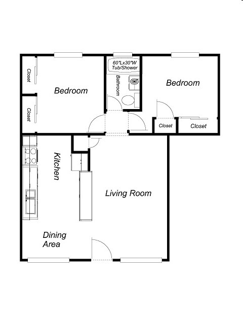 2HAB/1BA NP - Park Regent