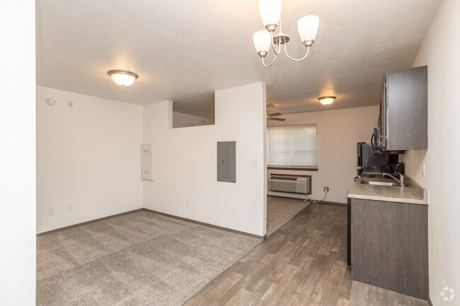 Studio - 453SF - Bedroom/Kitchen - The Overture on Cliff