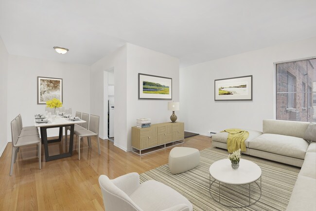 450 W. Melrose - 1HAB Sala de estar y; Área de comedor - 450 West Melrose Apartments