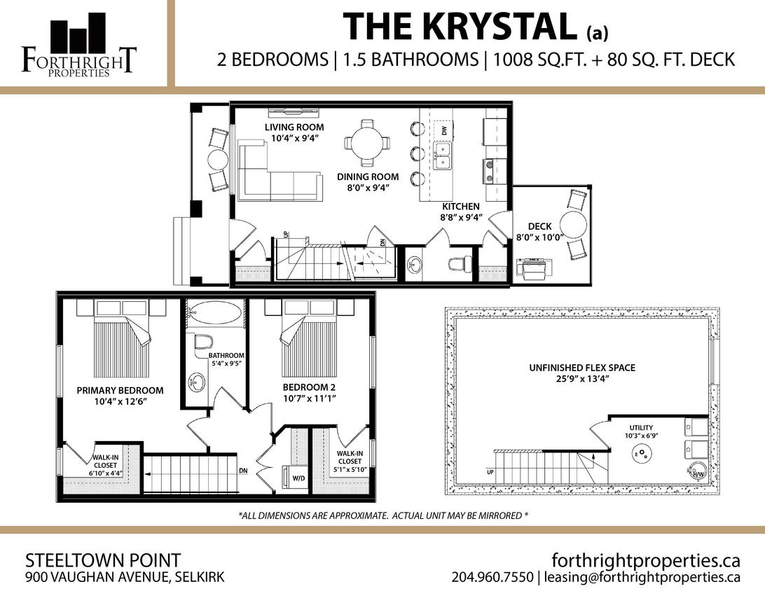 Steeltown - Floorplans - Townhouse - 2 Bed - Krystal (a) - Steeltown Point