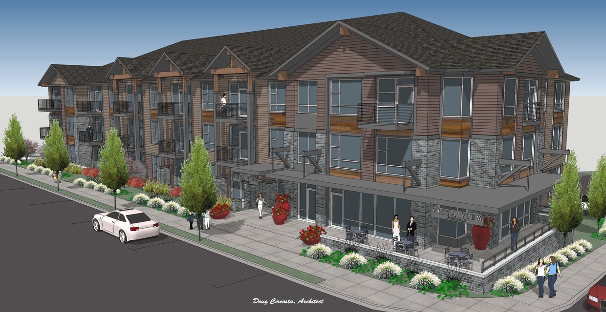 Vista View Rendering - Affordable Housing Development