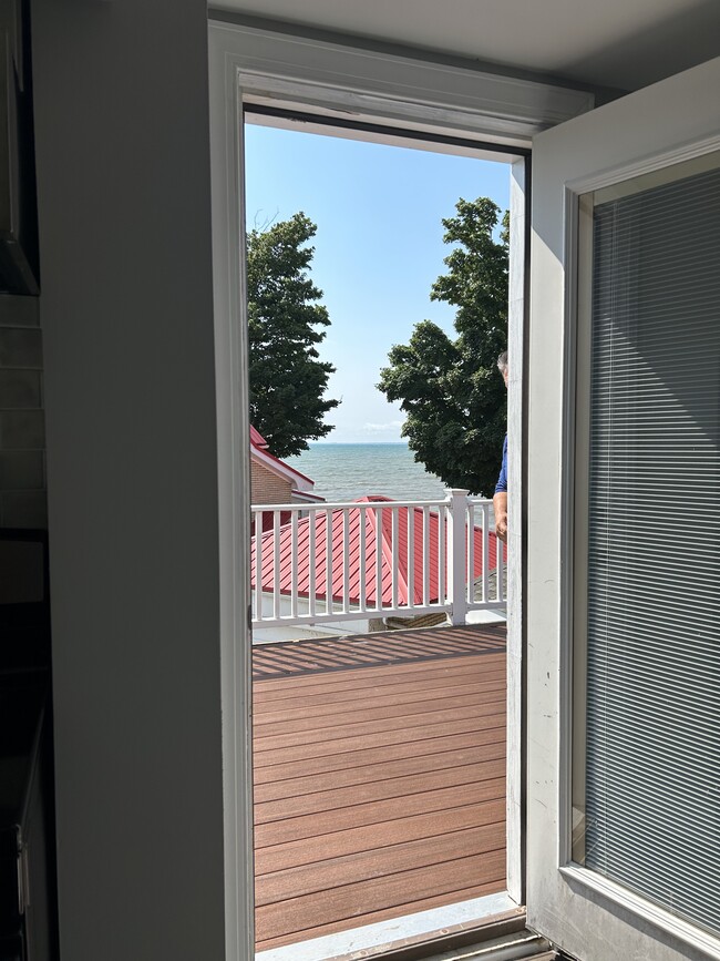 Door to second floor deck - 4188 Lake Shore Rd