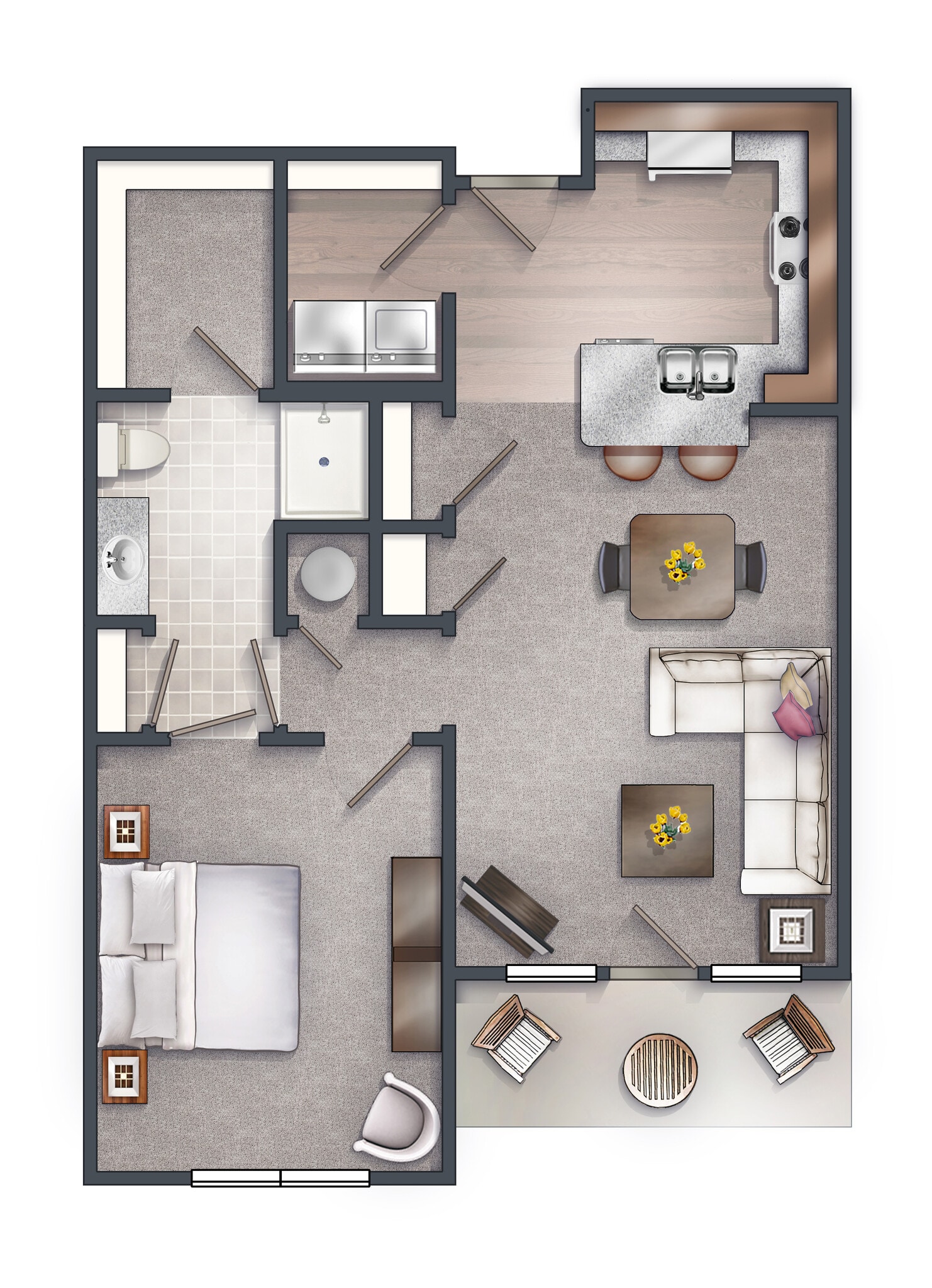 Traditions at Royalton Place - Seniors 55+ – 1 Bedroom Traditional