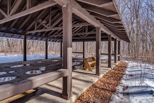 Cudahy Nature Preserve has seating areas and picnic tables.