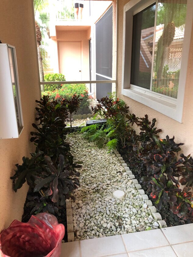 Inside garden - 2300 Hidden Lake Dr