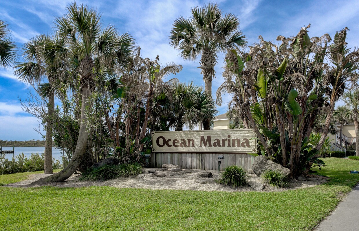 Entrance to condo complex - 1004 Ocean Marina Dr