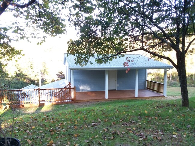 Wide deck in back for private entertaining - 2392 Clements Hollow Ln