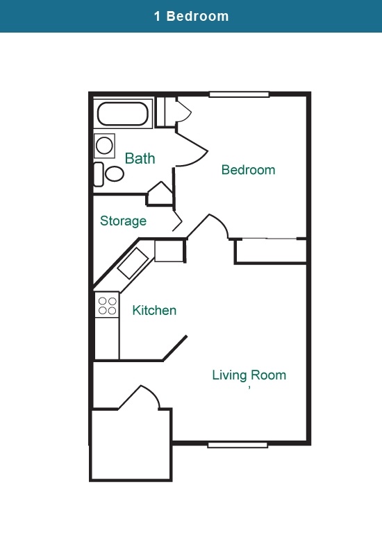 1BR/1BA - Gateway Village