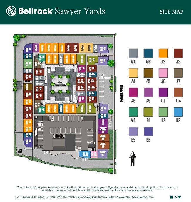 Bellrock Sawyer Yards Apartments at 1215 Sawyer St Houston, TX