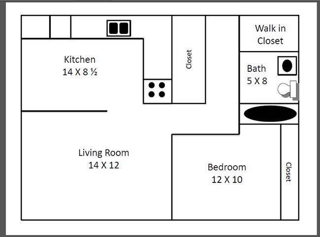 1BR/1BA - North Oak Apartments