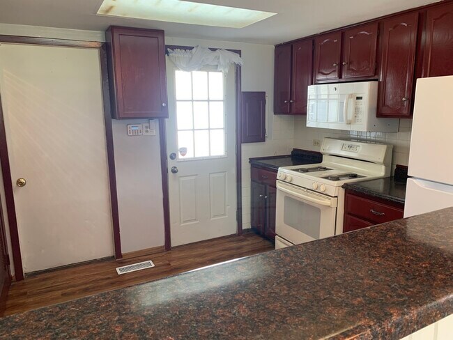 Kitchen and backdoor view - 425 Meadow Green Ln