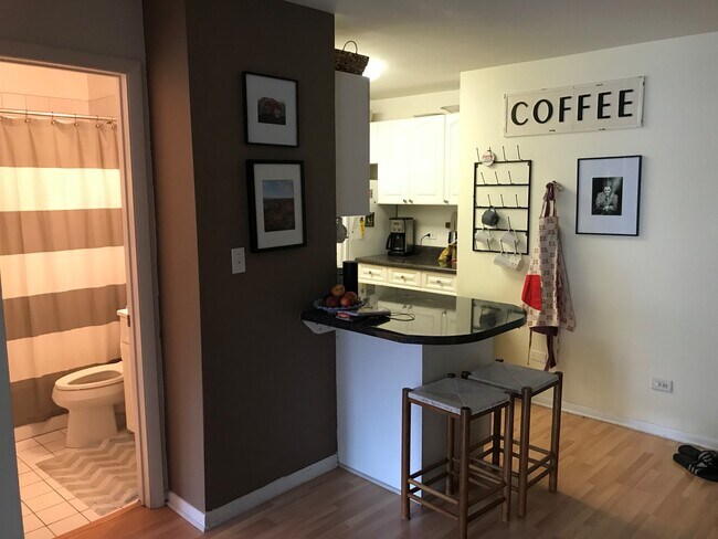 kitchen and 2nd bathroom - 435 W Oakdale Ave