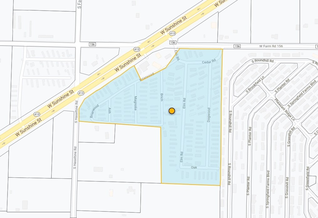 Mapa de la parcela - Briarwood MHC