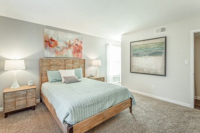 Model Bedroom at Hawthorne at Lily Flagg in Huntsville, AL - Hawthorne at Lily Flagg