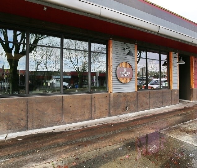 Brother Barrel is a popular pub featuring unique beers from Elliott Bay Brewing Company