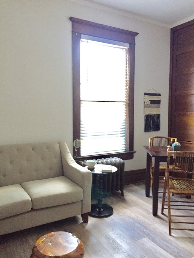 Room to enjoy morning coffee, eat-in, or get some work done with lots of natural light (staged) - 350 Cobun Avenue