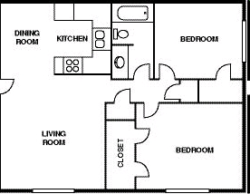 Floorplan - Hilltop Manor Apartments