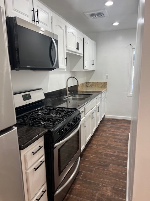 Remodeled Kitchen with Gas Range and Stainless Refrigerator - 3793 S Centinela Ave