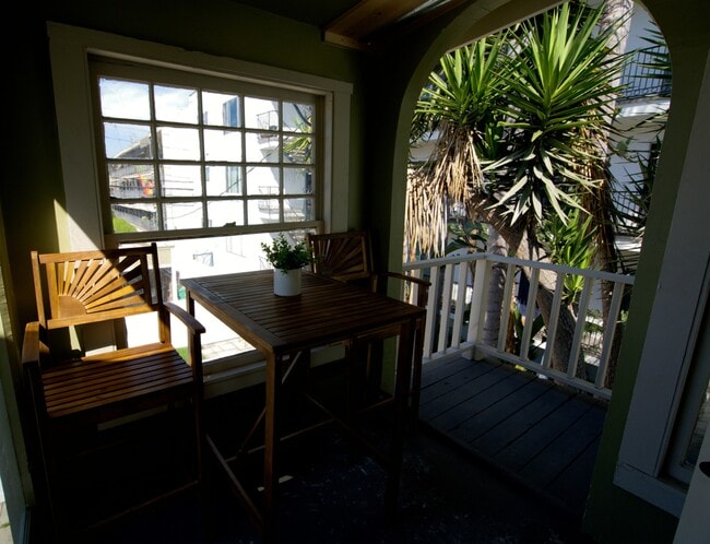 Balcony off kitchen - 1123 E Ocean Blvd