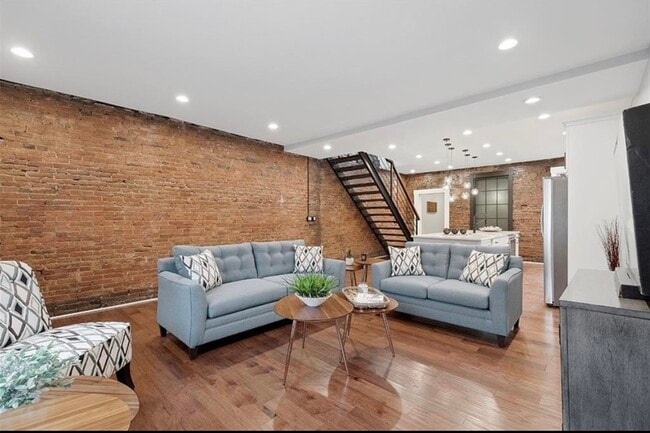 Living area - 1721 Sarah St Townhome