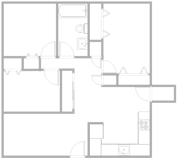 Plano de planta - Commonwealth Village